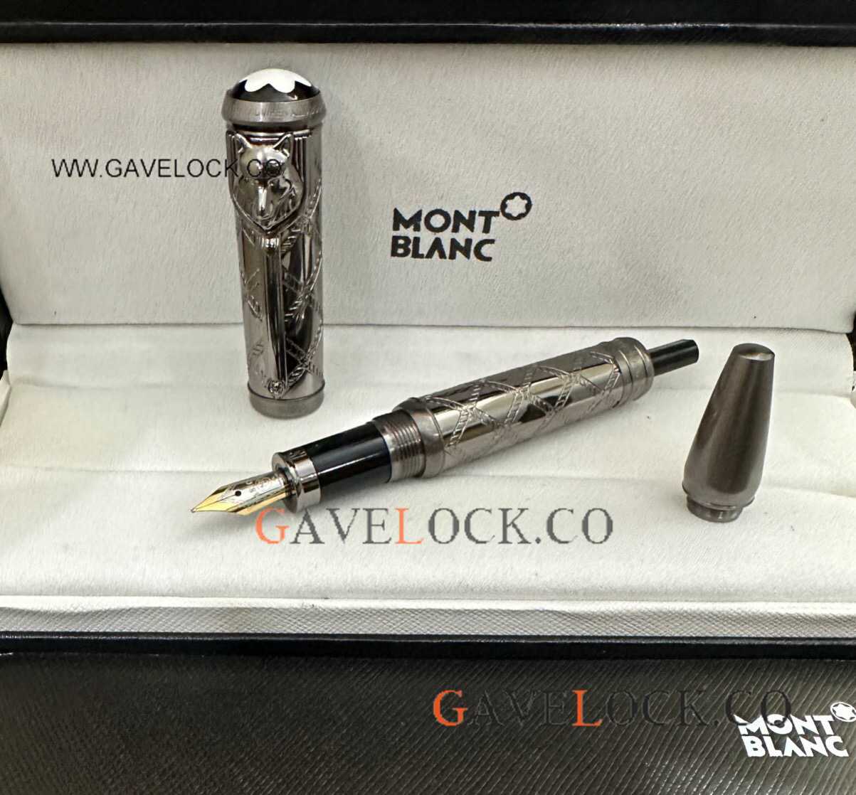 Full Black Montblanc Special Edition Fountain Pen Best Replica